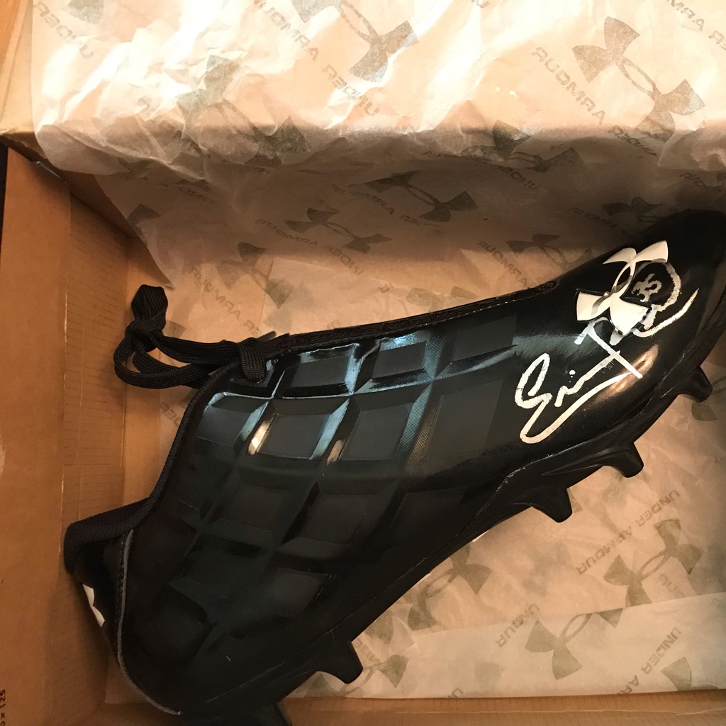 Eric Reid Autographed Under Armour 49er Issued Right Cleat - New
